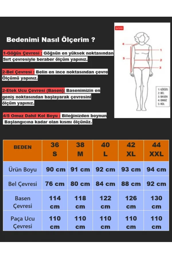 Kadın Siyah Beli Lastikli Nakış Detaylı Bol Kesim Viskon Pantolon HZL25S-VM10301