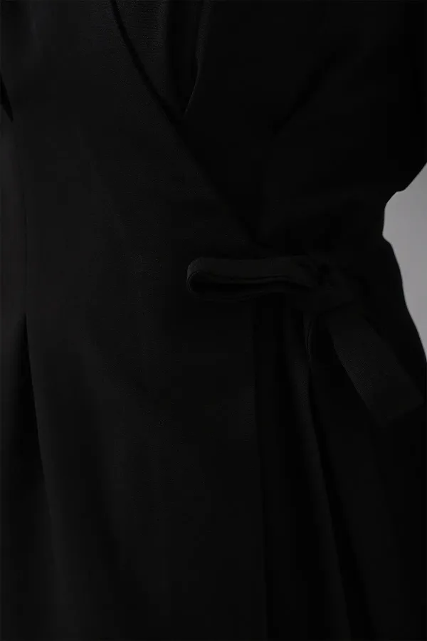 Women's Kimono Pants Fabric Set 30054 - Black