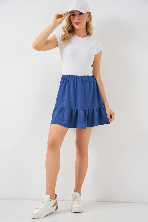 Women's Ayrobin Mini Skirt 8054 - Indigo