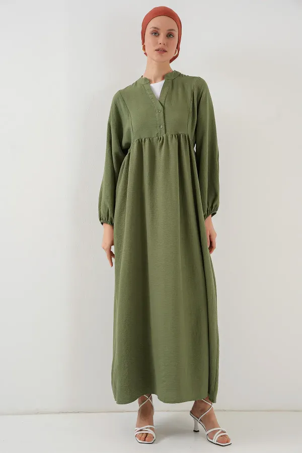 Robe longue hijab pour femme 2525 - Kaki