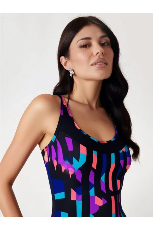 Kadın Çok Renkli Yüzücü Mayo HZL23S-AR18981