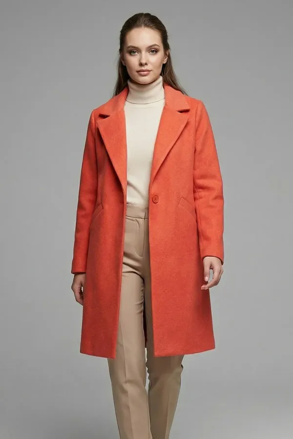 9085 Kaşe Kaban - B.Kırmızı