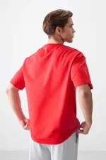 Tommylife Wholesale Crew Neck Oversize Printed Men's T-Shirt 88374 Fiesta