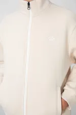 Tommylife Toptan 7-15 Yaş Dik Yaka Erkek Çocuk Eşofman Takımı 11256 Bej