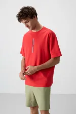 Tommylife Toptan O Yaka Oversize Baskılı Erkek T-Shirt 88366 Fiesta