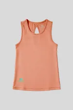 Débardeur de sport Tommylife Wholesale Coral coupe standard pour femme avec détail croisé au dos - 97296