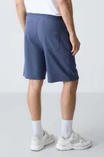 Tommylife Wholesale Comfort Fit Basic Men's Shorts 81275 Petrol