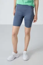 Tommylife Wholesale High Waist Biker Women's Leggings 91013 Petrol