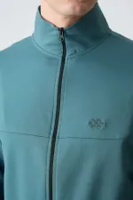 Ensemble de survêtement Tommylife Wholesale Relaxed Fit Basic pour homme, vert forêt, réf. 85260