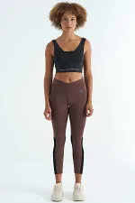 Bustier Tommylife pour femme, imprimé texte noir, color block, coupe slim, tissu scuba - 97271