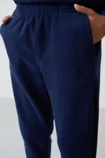 Ensemble de survêtement en polaire à col montant Tommylife Wholesale Serverer Boy, bleu marine, référence 11218