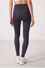 Tommylife Wholesale Polyester Standard Fit Stretch Performance Women's Leggings - 94666 Anthracite