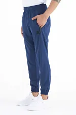 Tommylife Toptan İndigo Erkek Basic Cepli Bağcıklı Rahat Form Lastik Paça Eşofman Altı - 84826