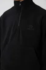 Ensemble de survêtement en polaire à col montant Tommylife Wholesale Serverer Boy, noir, référence 11218