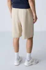 Tommylife Wholesale Comfort Fit Basic Men's Shorts 81277 Beige