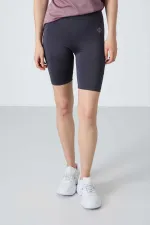 Tommylife Toptan Yüksek Bel Biker Kadın Tayt 91013 Antrasit