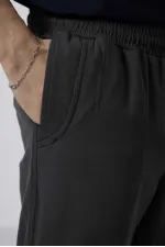 Pantalon chino extensible léger tissé coupe standard Tommylife Wholesale 82175 Anthracite