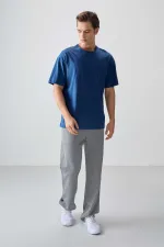 Tommylife Toptan O Yaka Oversize Basic Erkek T-Shirt 88353 Parlament