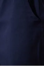 Short chino extensible léger, coupe standard, tissé, Tommylife Wholesale, bleu marine, référence 81293