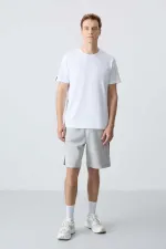 Short basique confort Tommylife pour homme, coloris Stone, référence 81280 (vente en gros)