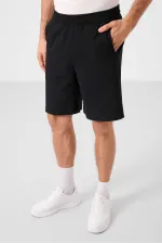 Short chino extensible léger, coupe standard, tissé, Tommylife Wholesale, noir, référence 81289
