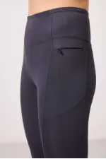 Tommylife Wholesale Polyester Flexible Standard Fit Performance Women's Leggings - 94667 Anthracite