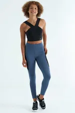 Tommylife Toptan Siyah Logo Baskılı Dar Kalıp Dalgıç Kumaş Kadın Büstiyer - 97259