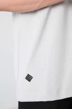 Tommylife Wholesale Crew Neck Oversize Printed Men's T-Shirt 88332 Stone