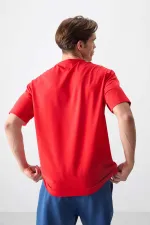 Tommylife Wholesale Crew Neck Oversize Printed Men's T-Shirt 88376 Fiesta