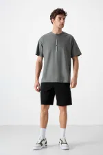 Tommylife Wholesale Standard Fit Basic Men's Shorts 81136 Black