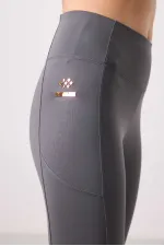 Tommylife Wholesale Polyester Flexible Standard Fit Performance Women's Leggings - 94667 Dark Grey