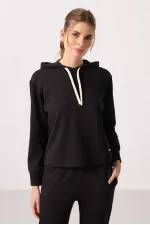 Ensemble de survêtement oversize à capuche Tommylife pour femme - 95336 Noir