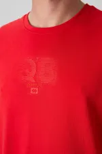 Tommylife Wholesale Crew Neck Oversize Printed Men's T-Shirt 88333 Fiesta