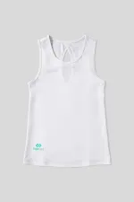 Débardeur de sport blanc Tommylife pour femme, coupe standard, dos croisé - 97296