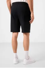 Short chino extensible léger, coupe standard, tissé, Tommylife Wholesale, noir, référence 81289