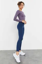 Leggings Tommylife en gros, taille haute, gainants, coupe slim, jambes étroites - 94011