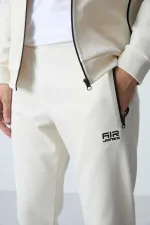 Tommylife Toptan Hugo Rahat Kalıp Jogger Erkek Eşofman Takım 85198 Bej