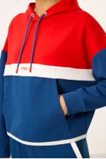 Tommylife Wholesale Parliament Hooded Color Block Women's Tracksuit Set - 95327