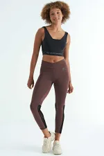 Bustier Tommylife pour femme, imprimé texte noir, color block, coupe slim, tissu scuba - 97271