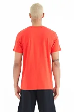 Tommylife Wholesale Men's Crew Neck Standard Fit Printed T-Shirt 88208 Fiesta