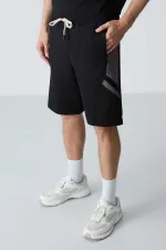 Short basique confort Tommylife pour homme, modèle 81281, noir.