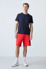 Tommylife Toptan Comfort Fit Basic Erkek Şort 81280 Fiesta