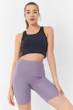 Débardeur court sans manches Tommylife, coupe ajustée, col en U, anthracite, en gros - 97162