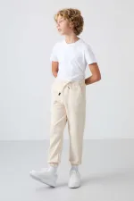 Pantalon de jogging Tommylife Wholesale Waiter Boy, coupe standard, pour garçon, référence 11225, beige.