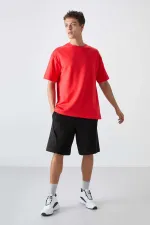 Tommylife Toptan O Yaka Oversize Baskılı Erkek T-Shirt 88324 Fiesta