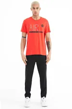 Tommylife Wholesale Conan Crew Neck Standard Fit Printed Men's T-Shirt 88209 Fiesta