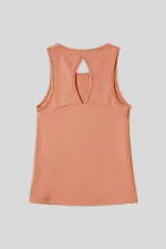 Débardeur de sport Tommylife Wholesale Coral coupe standard pour femme avec détail croisé au dos - 97296