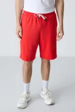 Tommylife Toptan Comfort Fit Basic Erkek Şort 81277 Fiesta