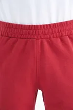 Tommylife Toptan Ryan Standart Kalıp Basic Erkek Şort 81239 Kırmızı