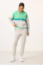 Survêtement à capuche Tommylife pour femme, color block, en gros - 95327